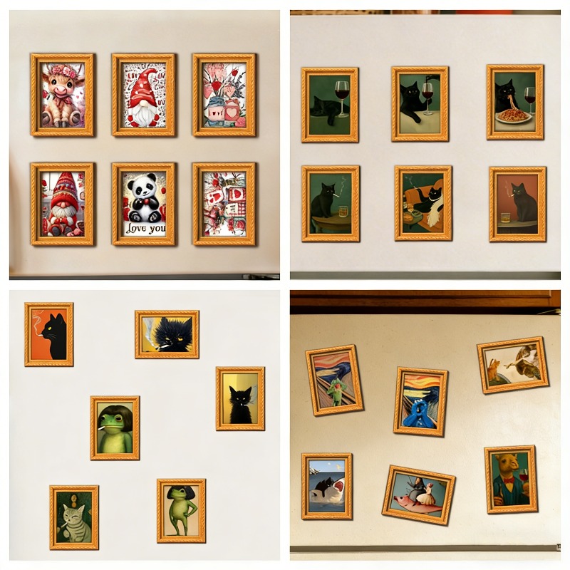 Набор из 6 деревянных магнитов – обзор и цена Engraved Wood Frame