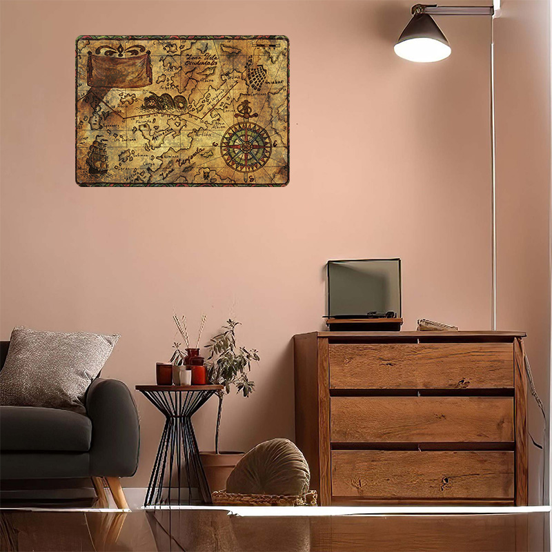 Винтажная карта мира: печатный – обзор и цена Custom Map Poster