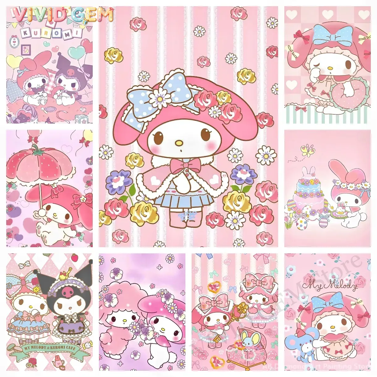 Алмазная мозаика My Melody San – обзор и цена Photo Mosaic Print
